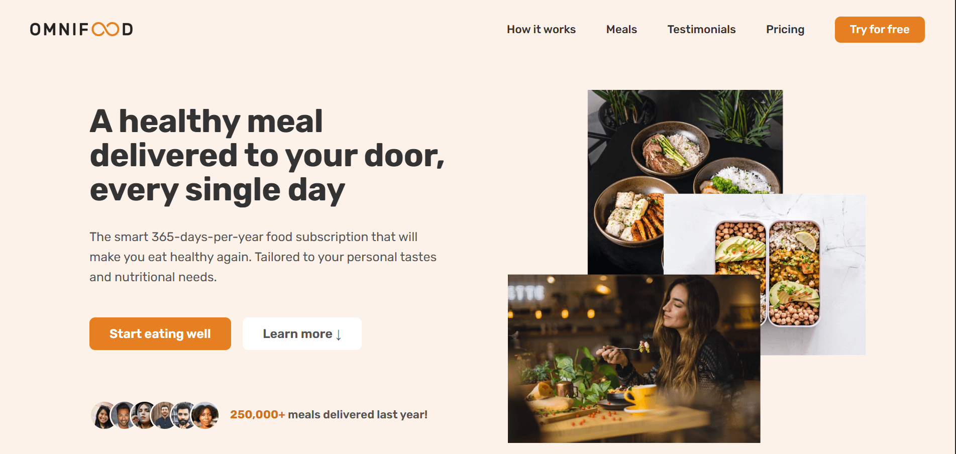 OmniFood mockup